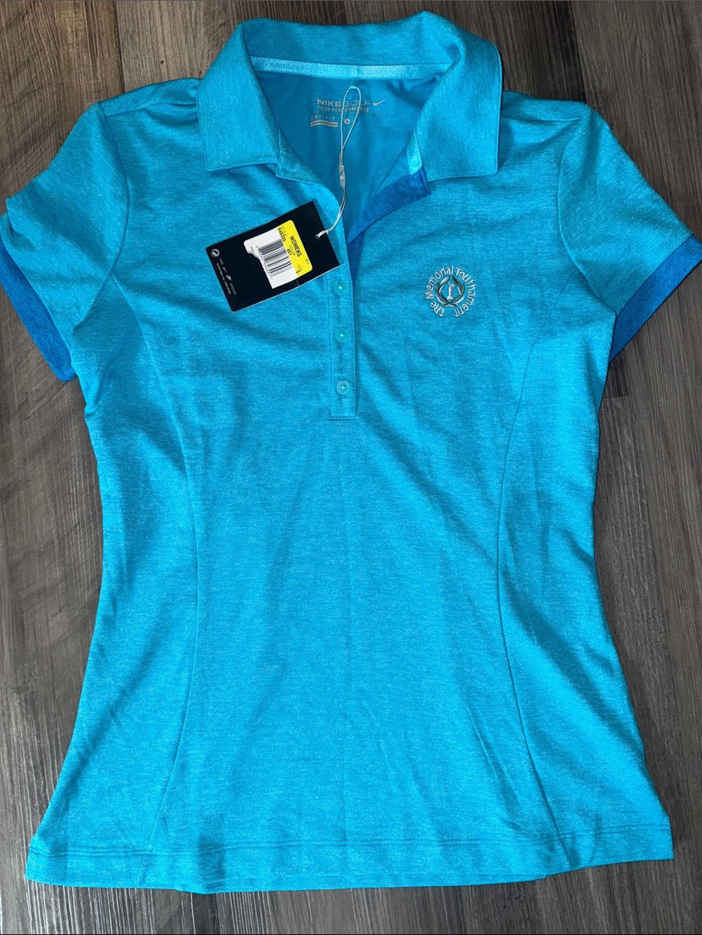 NEW Nike The Memorial Golf Tournament women’s polo small short sleeve shirt top